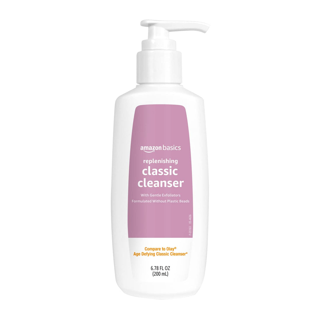 Amazon Basics Replenishing Cleanser Exfoliating Face Wash, Unscented, 6.78 fl oz (Pack of 1)