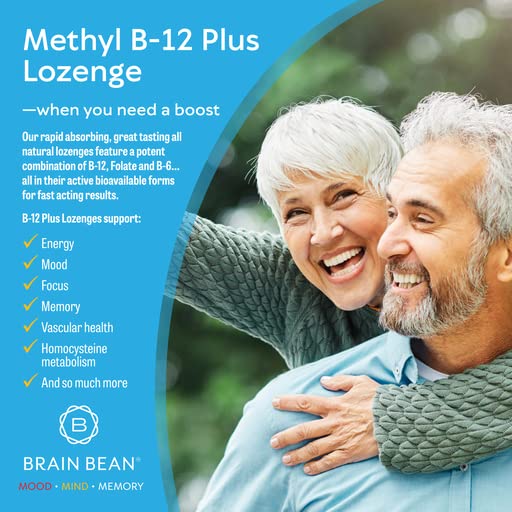Extra Strength Methyl B-12 & Methyl Folate - 60 Chewable Tablets, Orange Citrus Flavor - Bioactive Vitamin B12 & B9 - Cellular Energy for Brain, Cardiovascular, Focus Support.