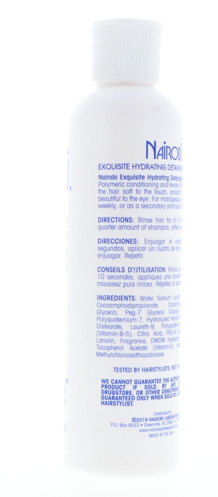 Nairobi Exquisite Hydrating Detangling Shampoo for Unisex, 8 Ounce