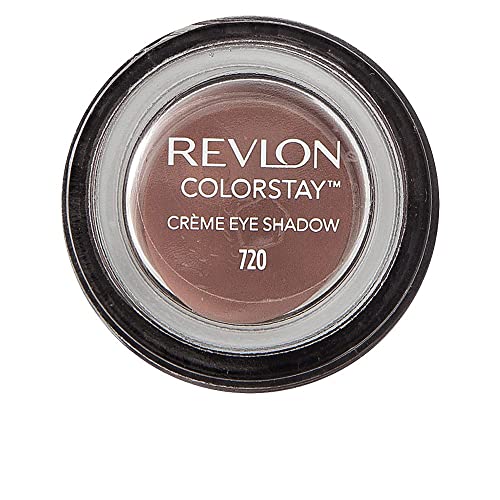 Revlon Crème Eyeshadow, ColorStay 24 Hour Eye Makeup, Highly Pigmented Cream Formula in Blendable Matte & Shimmer Finishes, 720 Chocolate, 0.18 Oz