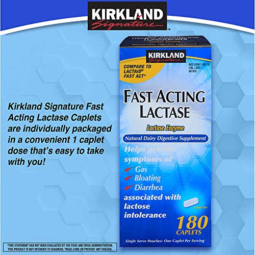 Kirkland signature fast acting lactase, (4 Pack) 720 caplets