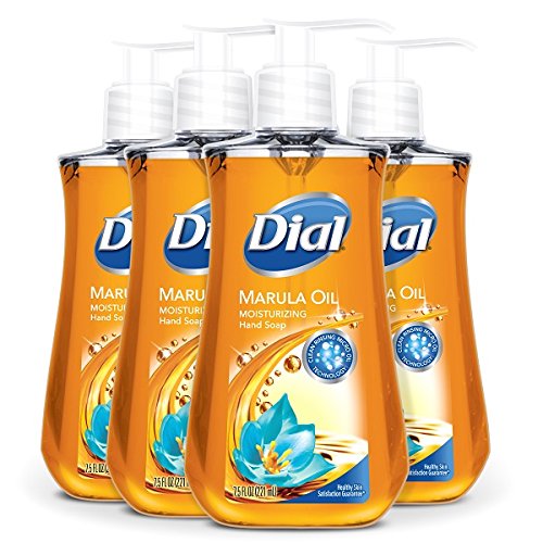 Dial Miracle Hand Soap Infused with Marula Oil, 3 Count (Pack of 4)