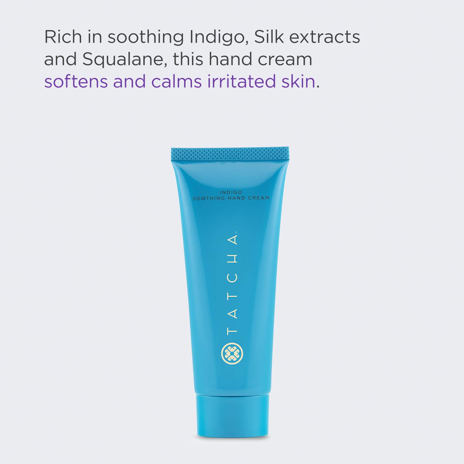 TATCHA Indigo Soothing Hand Cream: Soften and Calm Irritated Skin, 60 ml | 2 oz