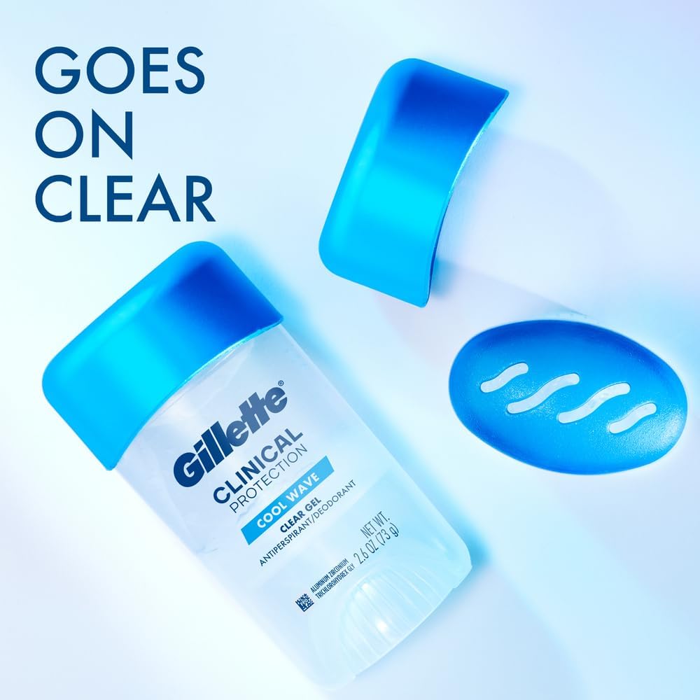 Gillette Clinical Endurance Tough Protection Clear Gel Anti-Perspirant Deodorant For Unisex, 73G