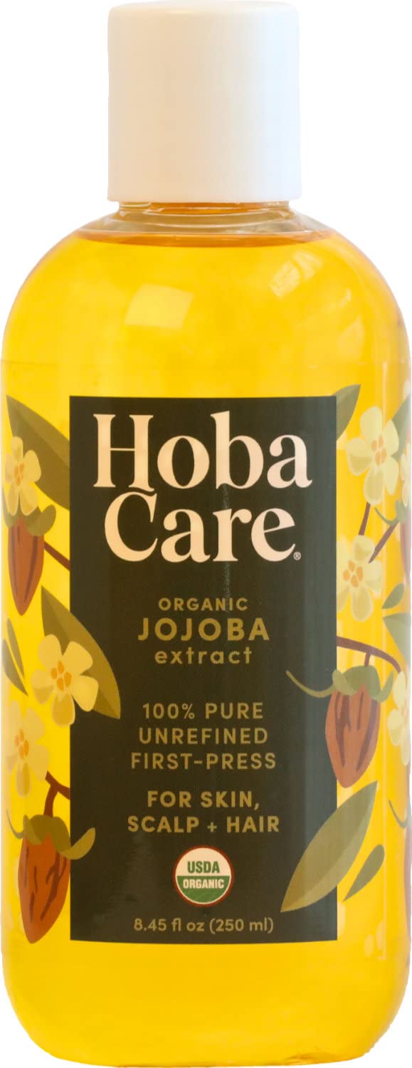 Organic HobaCare Jojoba Oil 250ml (8.45 oz) by Hobacare