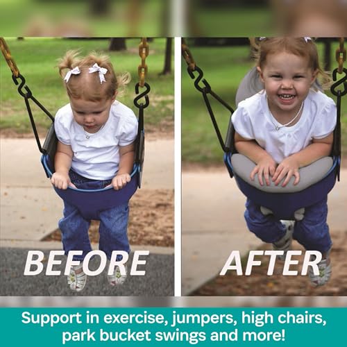 KidCo HuggaPod Portable Baby Seated Support - Situp Baby Seat, Portable Infant Sit Up Seat for Jumpers, Swings, and More, Machine Washable