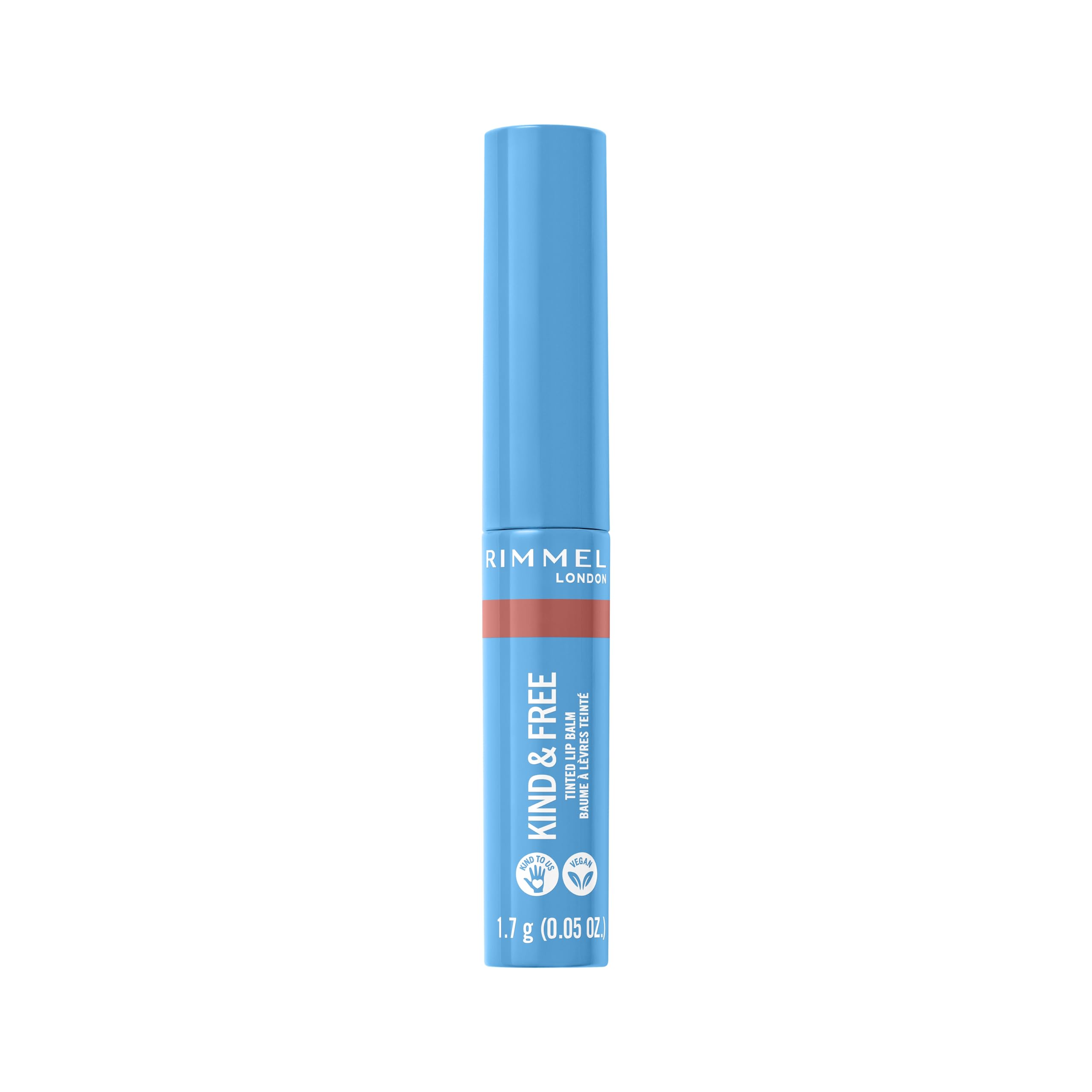 Rimmel Kind & Free Tinted Lip Balm, 002 Apricot Beauty, 1.7g (0.05 oz)