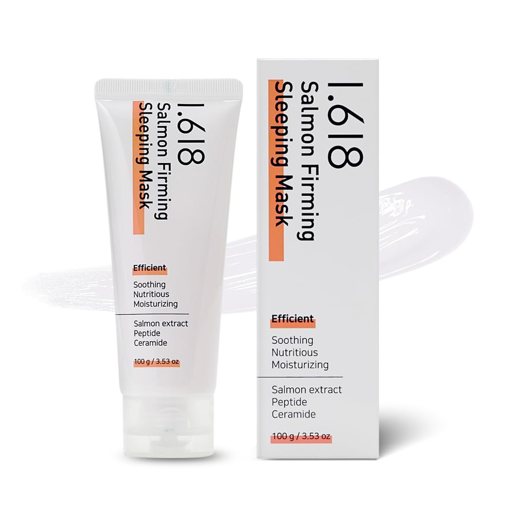 1.618 salmon firming sleeping mask. For skin condition, All in One cream. including Moisture, soothing, nutrition, moisturizing | K-beauty | 3.53oz