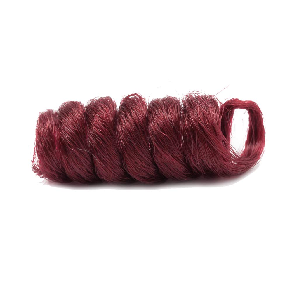 [3 packs] Jumpy Wand Curl Crochet Hair Extension Small Jamaican Bounce Hair Synthetic Toni Curl Crochet Twist Hair Kenzie Curl Saniya Curl Braiding Hair 20 Roots/Pack (10inch,Burgundy)