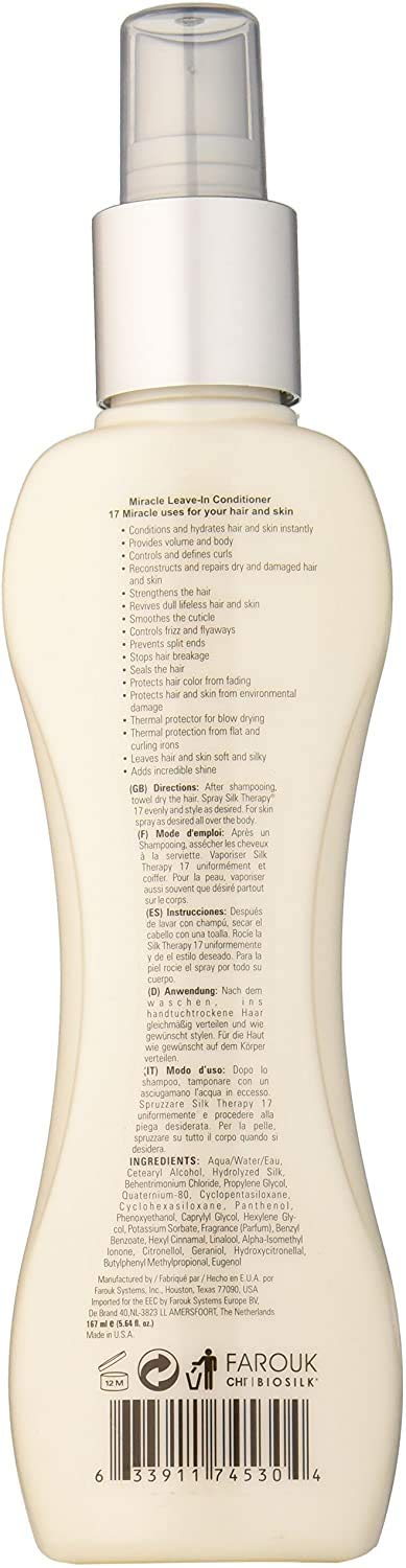 BioSilk Silk Therapy 17 Miracle Spray Leave-In Conditioner - 2.26oz Travel Size