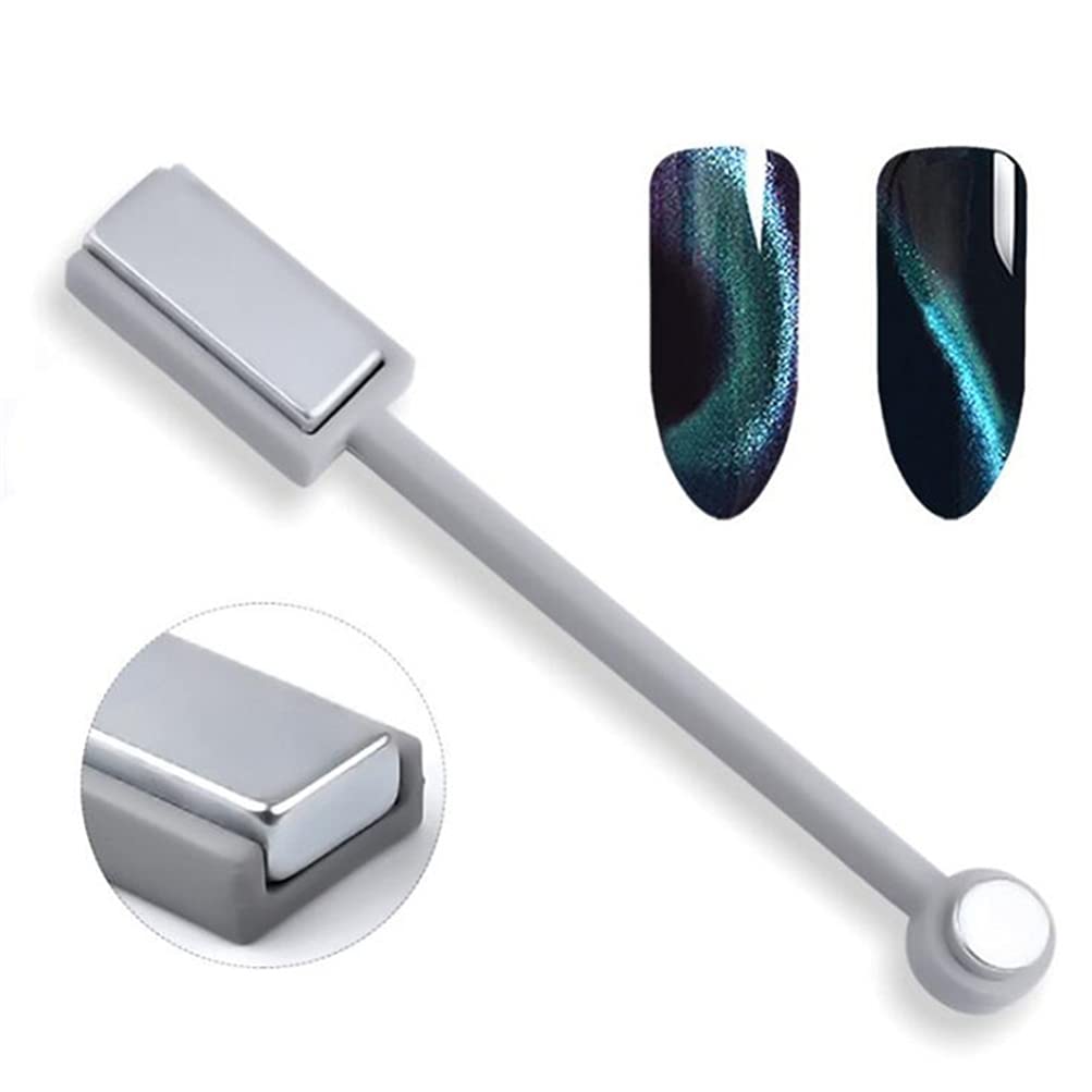 Frcolor Double-head Magnet Stick Wand for 3D Magnetic Cat Eye Gel Magic Nail Art Manicure Tool