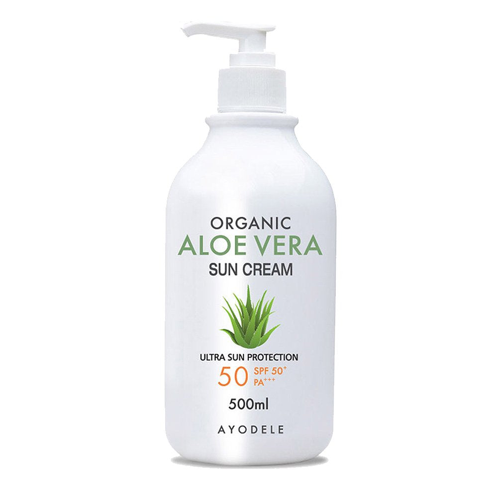Ayodele Aloe Vera Organic Body and Face Sunscreen 16.9 oz