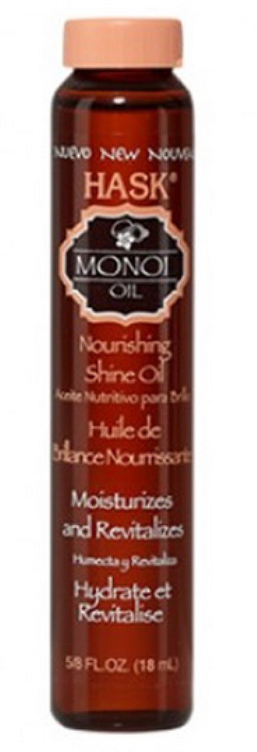 HASK Monoi Coconut Nourishing Shine Oil - 18 ml (Pack Of 3)