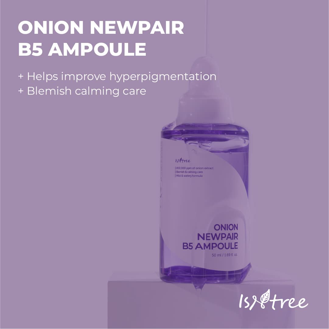ISNTREE Onion Newpair B5 Ampoule 50ml, 1.69 fl.oz | Blemish and calming care | Mild and watery Formula
