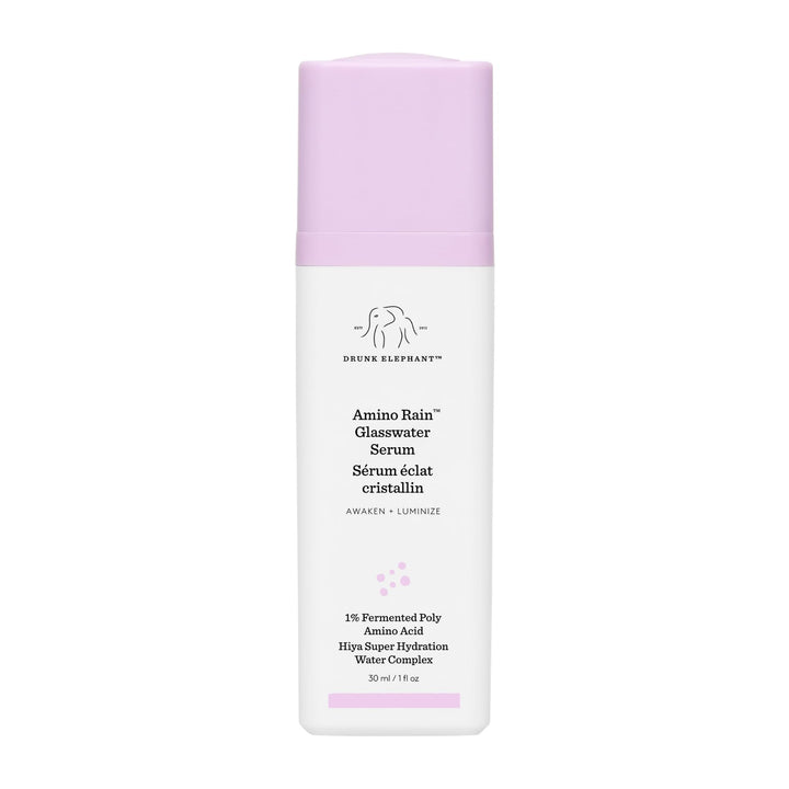 Drunk Elephant Amino Rain Glasswater Serum - 30 ml/1 fl oz - Clean Clinical Skincare - Cruelty-Free - Dermatologist-Tested - Free of Essential Oils, Silicones, and Fragrance