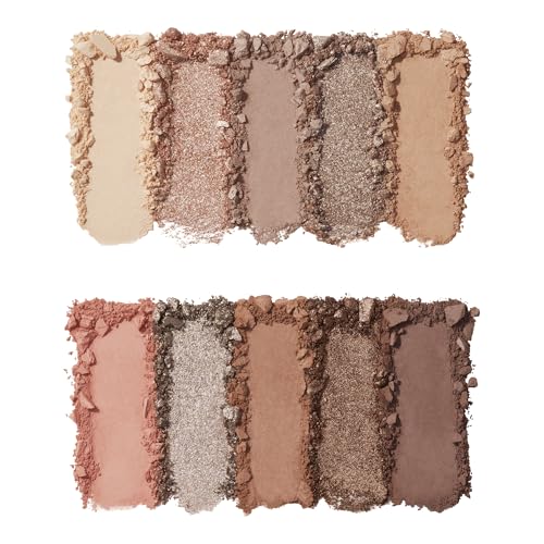 e.l.f. Perfect 10 Eyeshadow Palette, Ten Ultra-pigmented Shimmer & Matte Shades, Vegan & Cruelty-Free, Keep It Ethereal