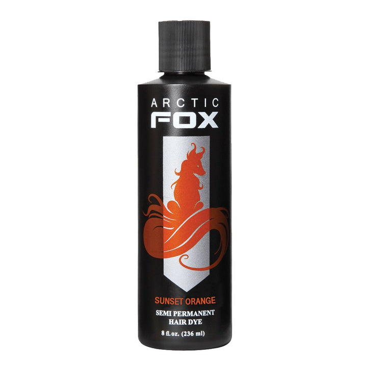 8 oz , Sunset Orange : ARCTIC FOX 100% VEGAN SUNSET ORANGE SEMI PERMANENT HAIR COLOR DYE 8 OZ by Arctic Fox