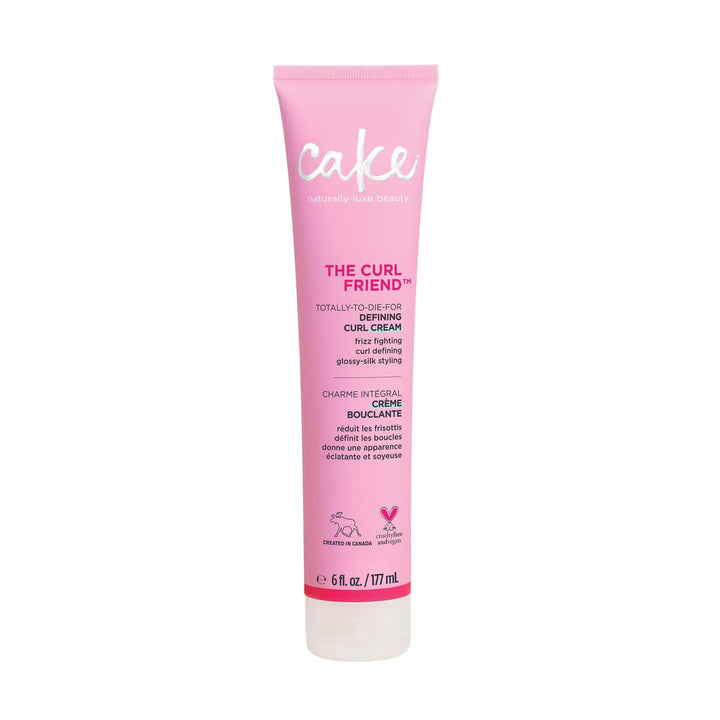 Cake Beauty Curl Defining Cream, The Curl Friend - Moisturizes and Defines Curls – For Frizz Control & Detangling - Avocado Oil, Soybean Oil & Shea Butter – For Curly Hair- 6 Fl Oz / 177 mL
