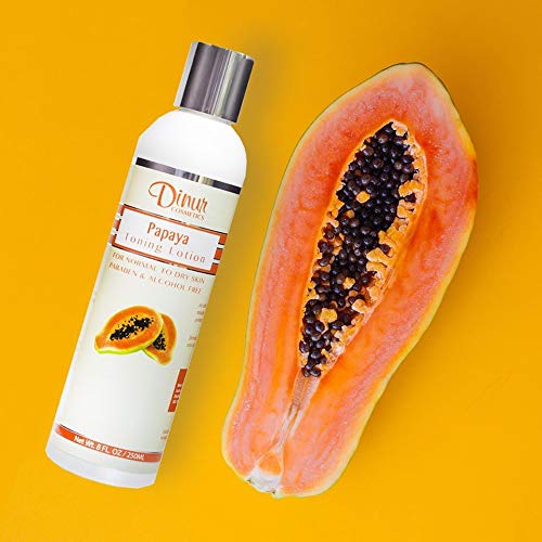 Dinur Cosmetics Papaya Toning Lotion 8 fl. oz. 250 ml.
