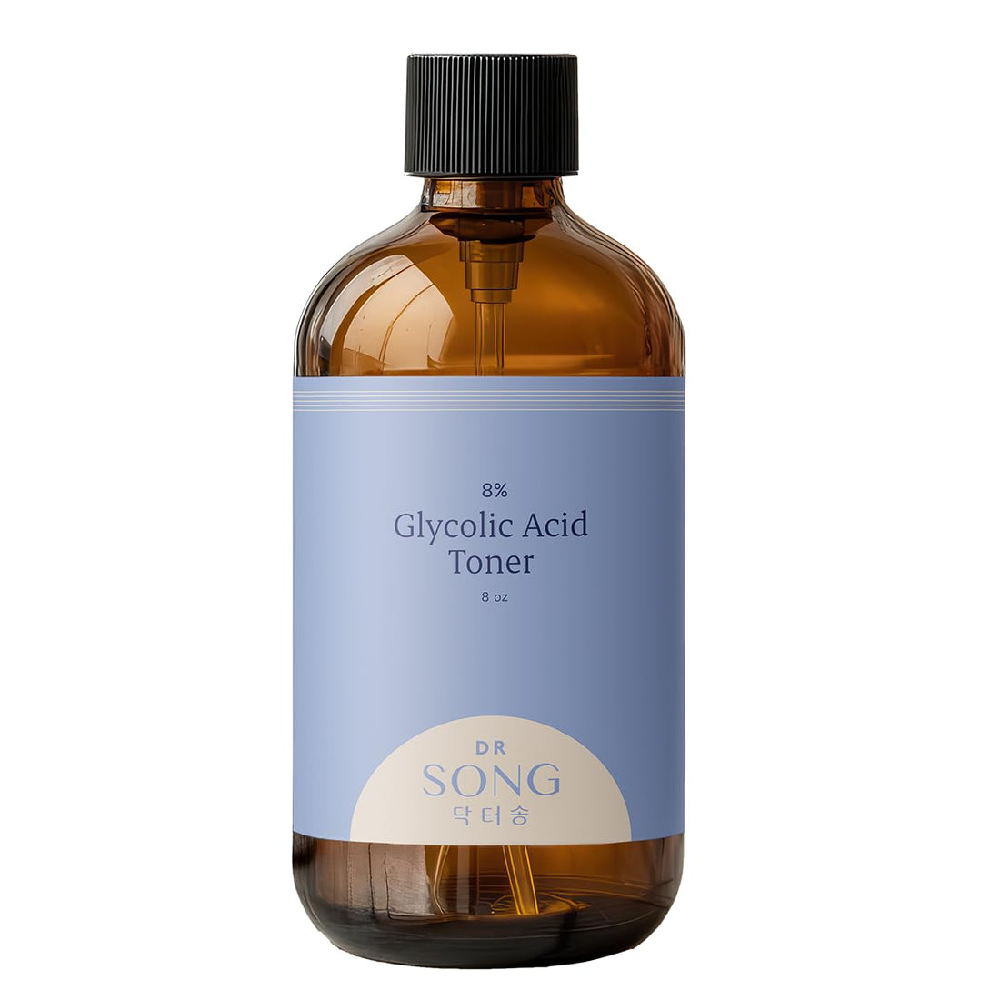 Dr Song Glycolic Acid 8% Toner - AHA Exfoliant For Smoothing Skin, Dark Spots, Wrinkles, Fine Lines, Korean Skin Care (8%)