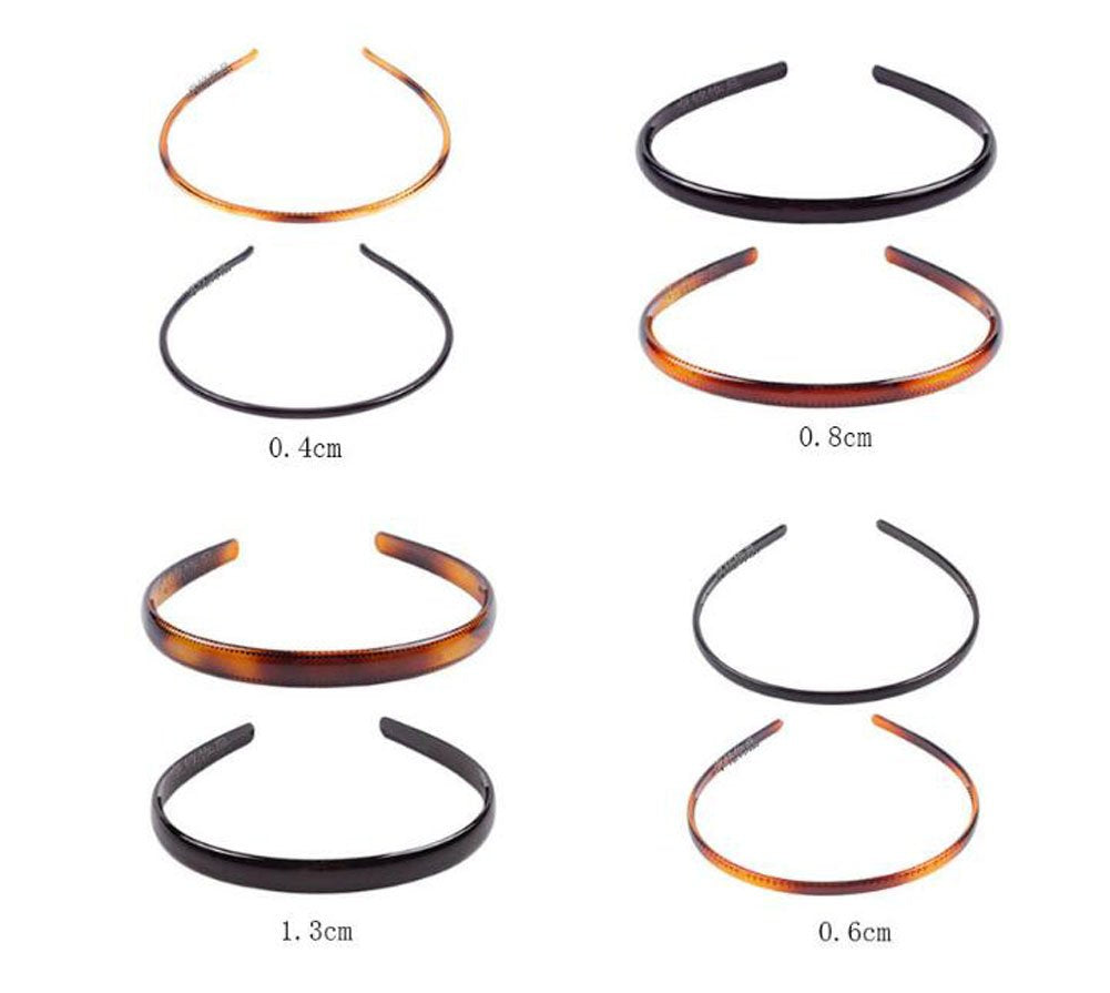 Plastic Tooth Hair Comb Headband Hard Headbands Ribbon Hairband Women Men Hair Accessory (style03)