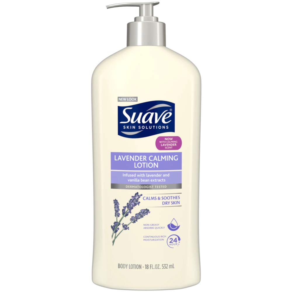 Suave Naturals Lotion Lavender Vanilla 18oz Pump (3 Pack)