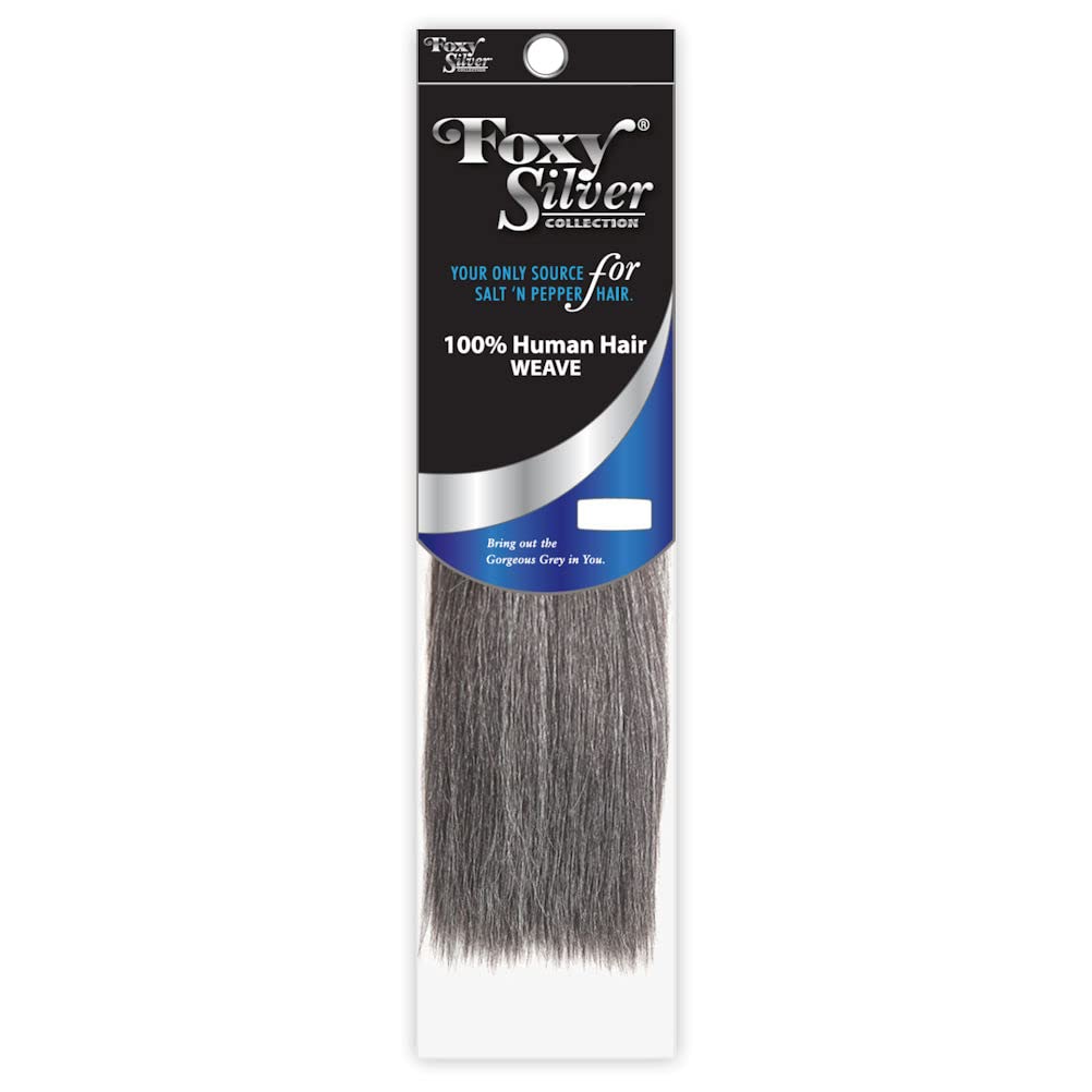 08, 44 : FOXY SALON WEAVE - STRAIGHT08 (Foxy Silver) - Human Hair Weave in 44