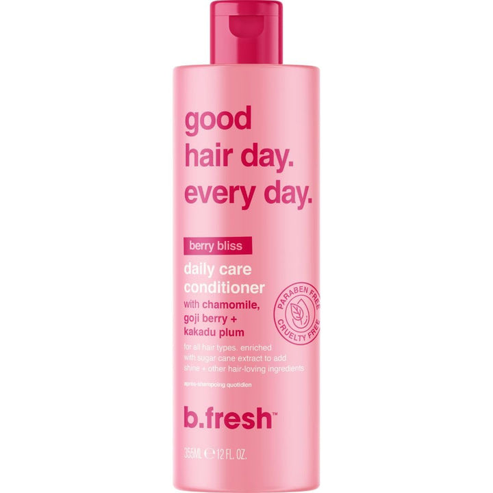 b.fresh Daily Care Conditioner | Good Hair Day. Everyday. - Daily Conditioning for All Hair Types, Enriched with Chamomile + Sugar Cane Extract for Shine, 12 Fl Oz