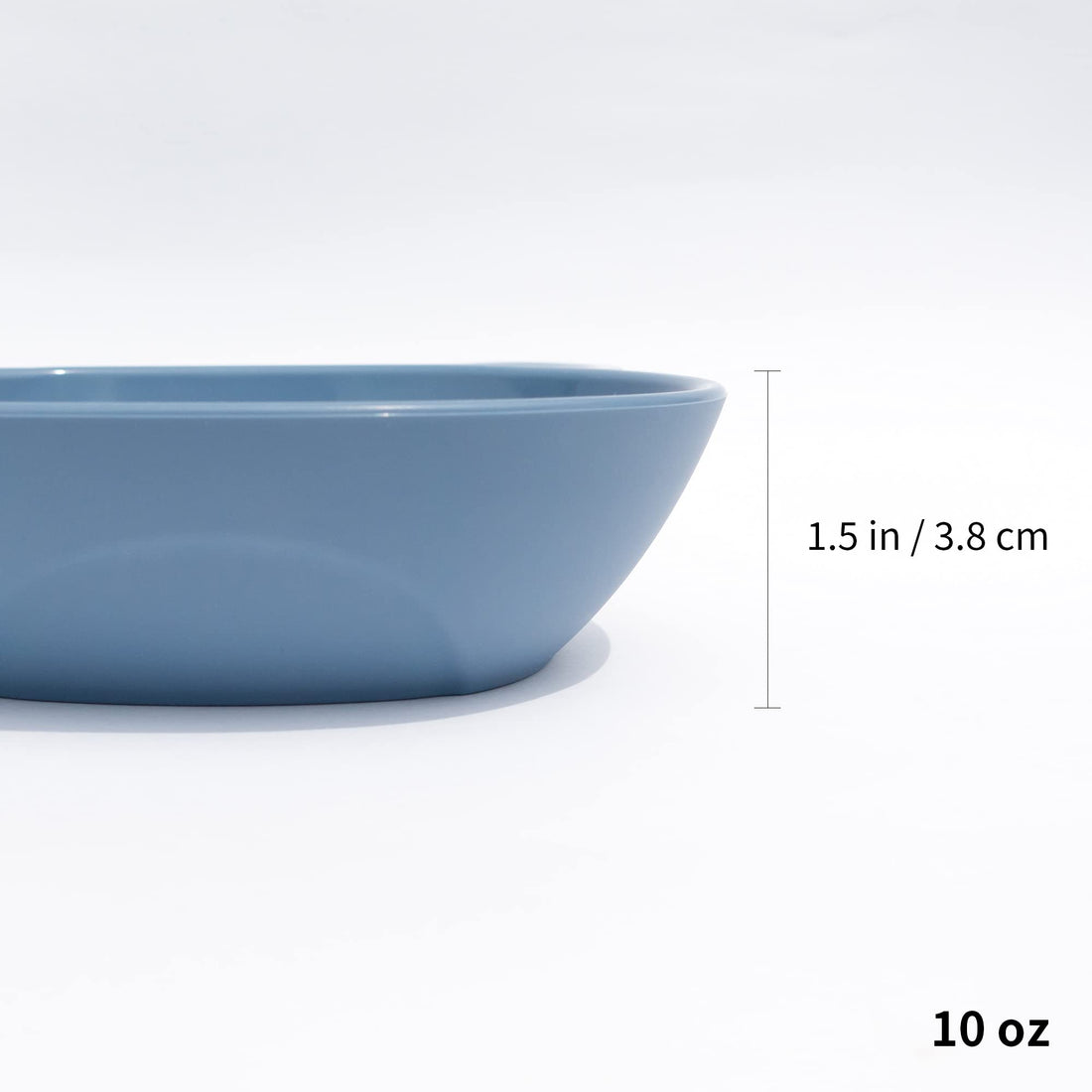 BLUE GINKGO Silicone Kids Bowls - Cute Silicone Bowls for Baby/Silicone Plates for Toddlers and Kids - Dishwasher Safe and Made in Korea (Blue)