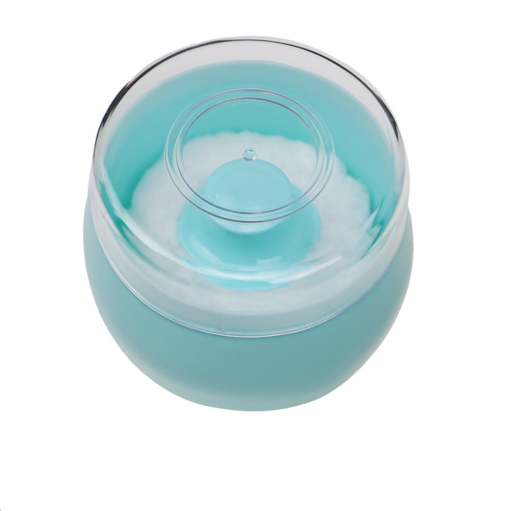 HSOMiD Body Powder Case/Powder Puff Kit/Body Powder Applicator, Dusting Powder Puffs with Loose Powder Container,Handy Size