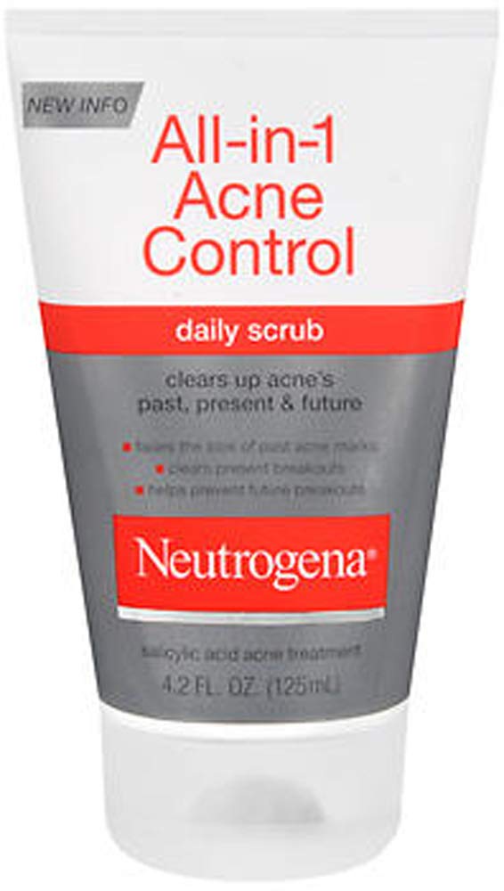 Neutrogena All-in-1 Acne Control Daily Scrub, 4.2 Fl Oz