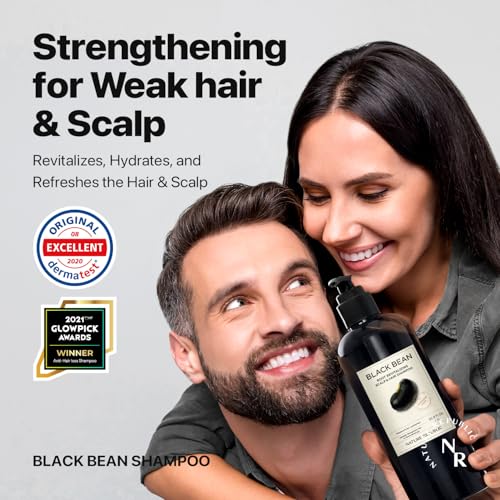 Nature Republic Black Bean Root Revitalizing Scalp & Hair Shampoo, 1,000ml / 33.8 fl.oz. Bulk Size | Effective for Thinning Hair and Increasing Volume, Hydration, Natural Gloss | For All Types of Hair