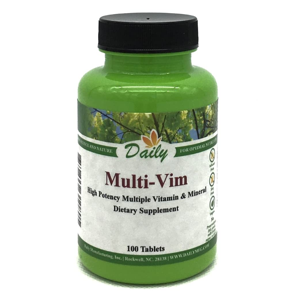 Daily Manufacturing Multi-Vim™ (Hypo-allergenic, Vegetarian Multivitamin & Mineral) 100 Tablets