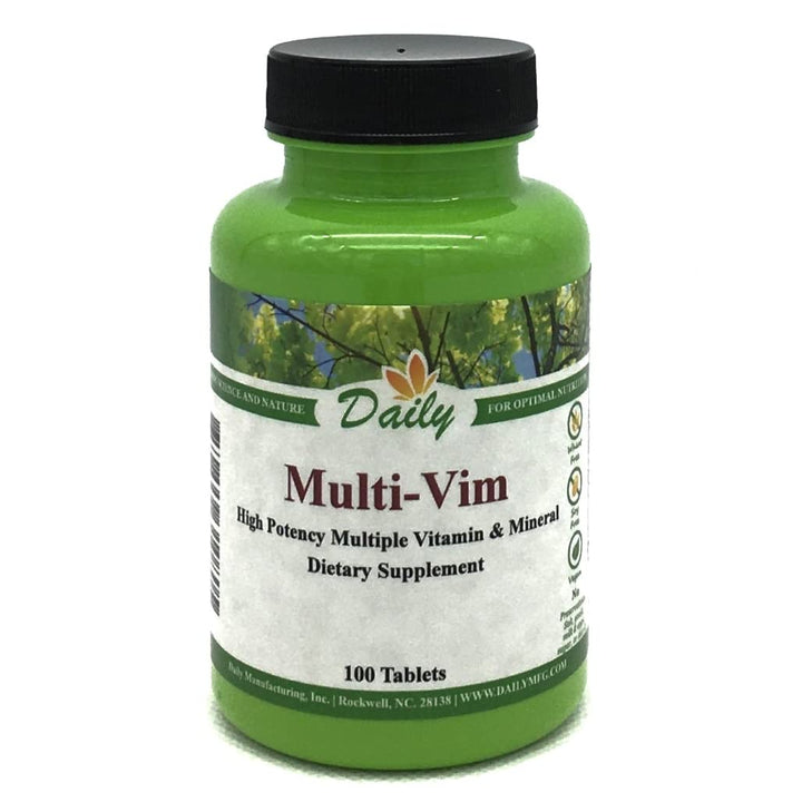 Daily Manufacturing Multi-Vim™ (Hypo-allergenic, Vegetarian Multivitamin & Mineral) 100 Tablets