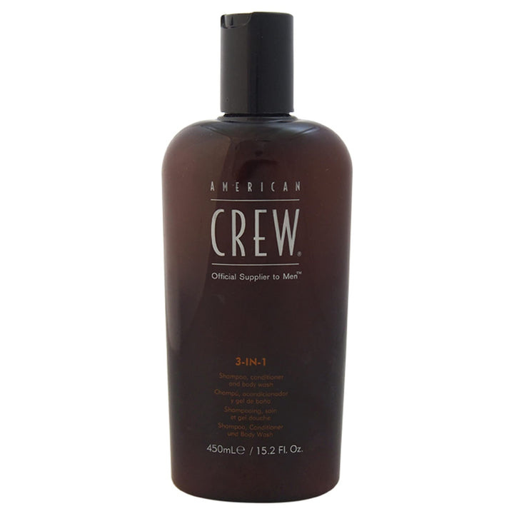 American Crew 3 In 1 Shampoo, Conditioner, and Body Wash For Men 15.2 oz