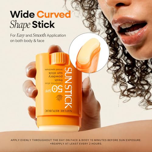 NATURE REPUBLIC CALIFORNIA ALOE FRESH POWDERY SUN STICK BROAD SPECTRUM SPF50+ (Not Tested on Animals)