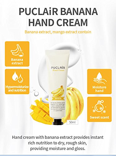KORE BEAUTY USA Puclair Moisturizing Hand Cream, Banana
