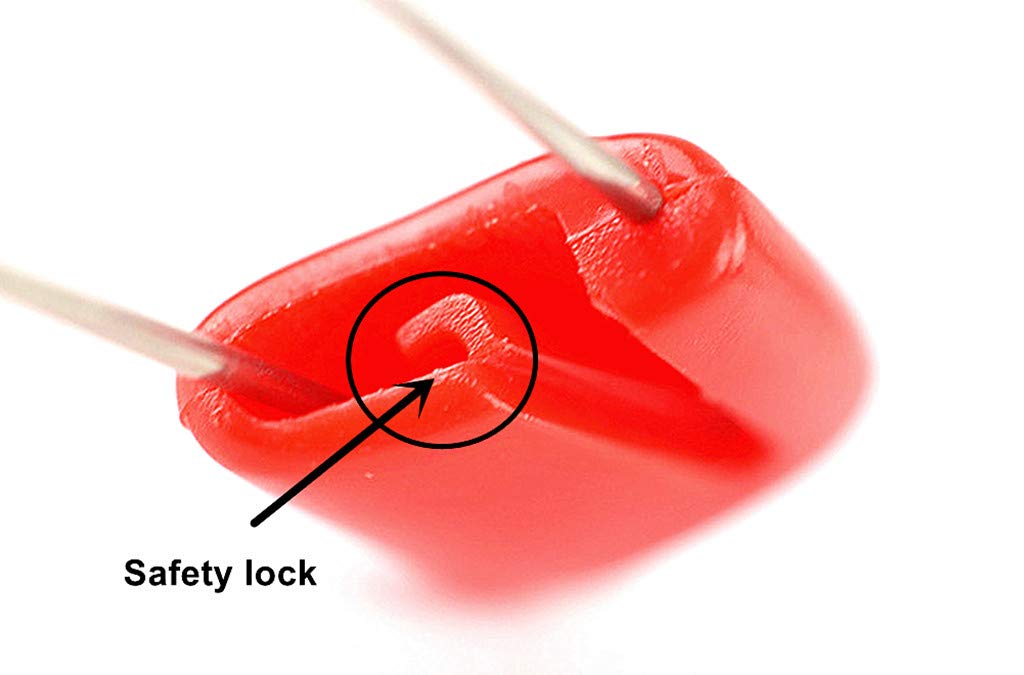 Kinteshun Baby Safety Pins,Kid Secure Clips Diaper Bib Nappy Pin with Safe Lock(50pcs,1.6 inches,7 Assorted Candy Colors)