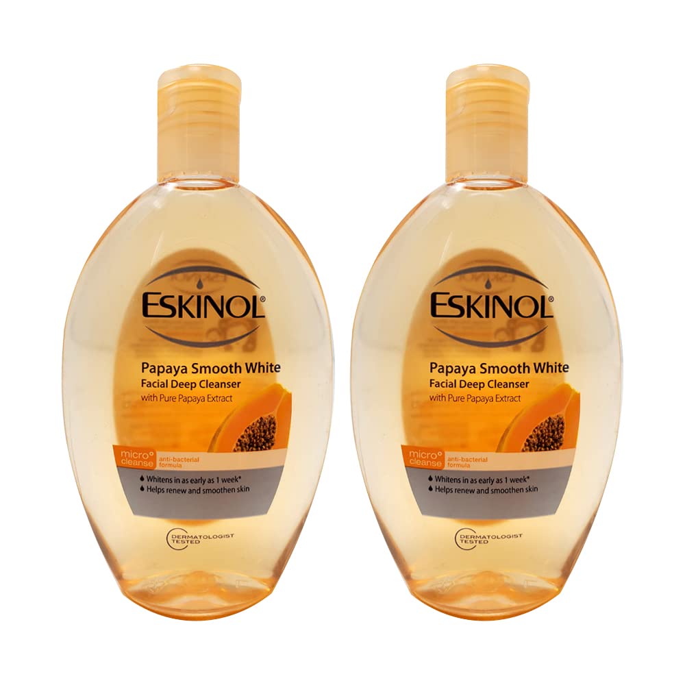 Lot of 2 Eskinol Naturals Papaya Facial Cleanser 7.6.