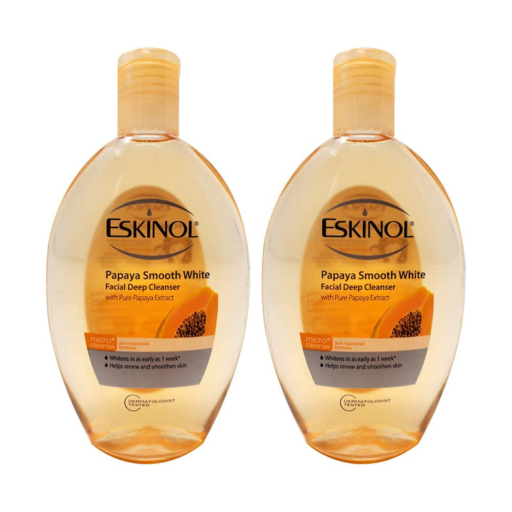 Lot of 2 Eskinol Naturals Papaya Facial Cleanser 7.6.