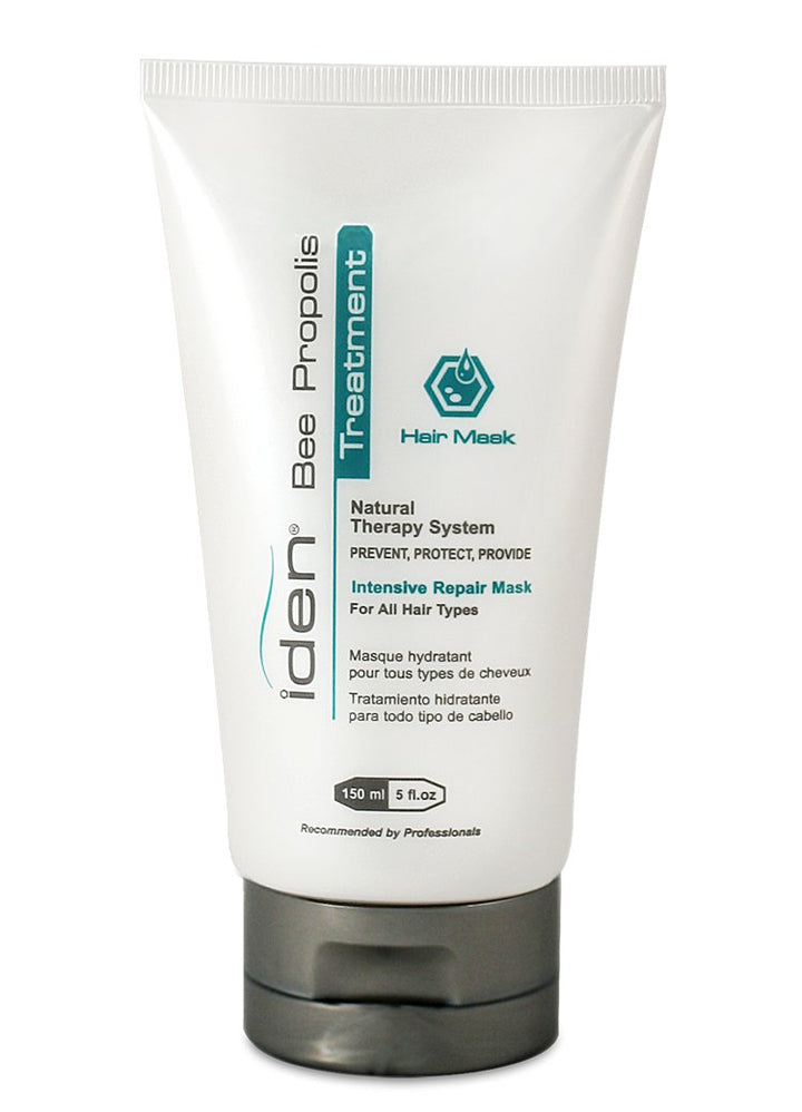 Iden Bee Propolis Intensive Treatment Hair Mask for Dry Damaged Hair with Vitamin B5 for Sealing Split Ends (5 fl.oz)