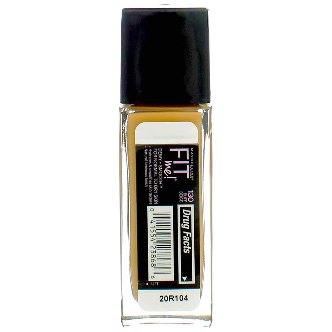 Maybelline New York Fit Me! Foundation, Buff Beige [130] 1 oz (Pack of 2)