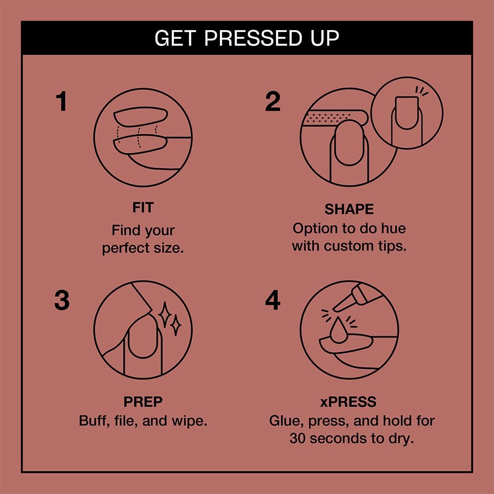 OPI xPRESS/ON El Mat-Adoring You | Soft Neutral Long Almond Press On Nails | With Nail Glue | Long Lasting, Reusable, Non-damaging