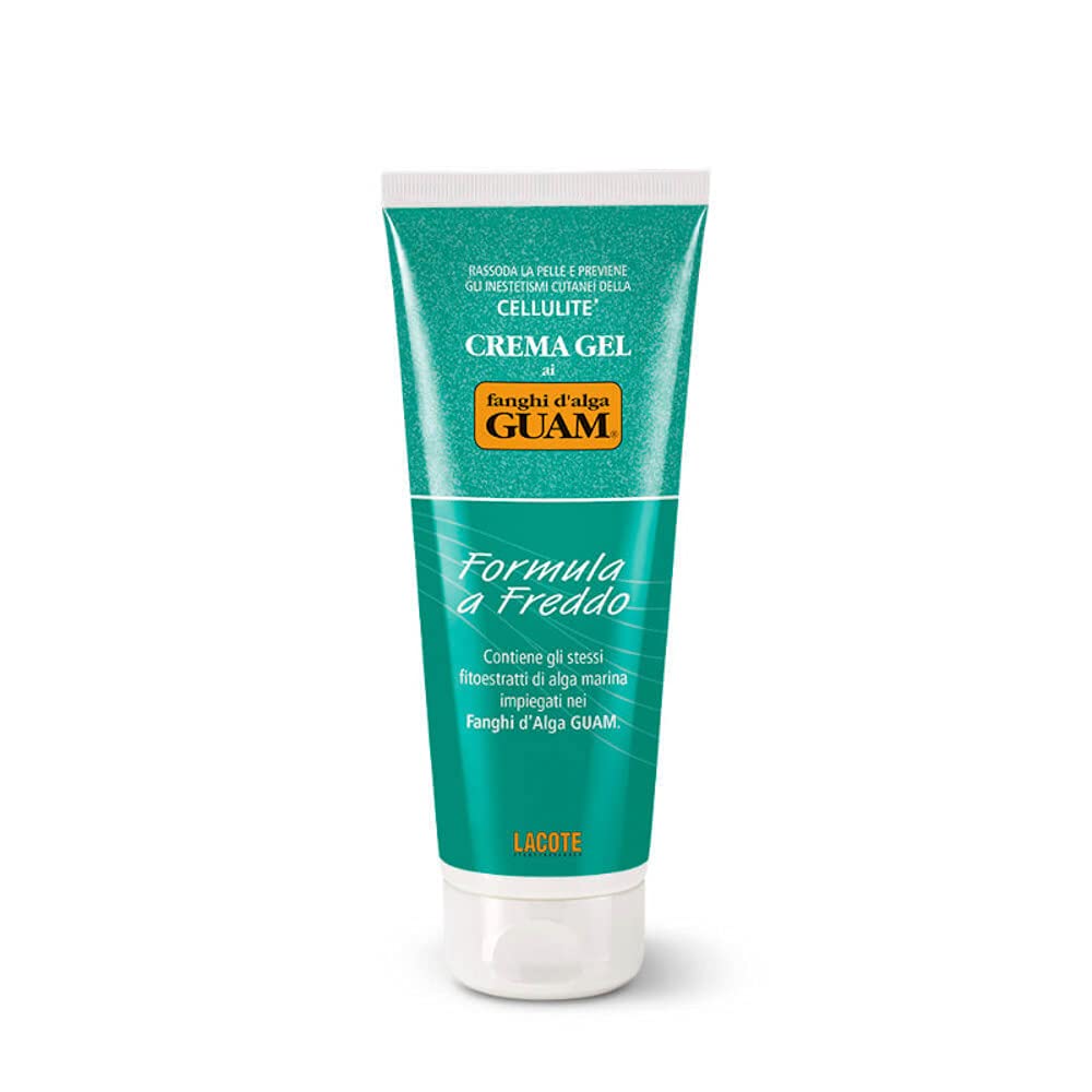 Guam Cooling Anti Cellulite Cream for Thighs and Legs, Natural Cellulite Treatment with Menthol and Seaweed, Best After Body Wrap, Skin Firming Cream Gel, 8.4 OZ
