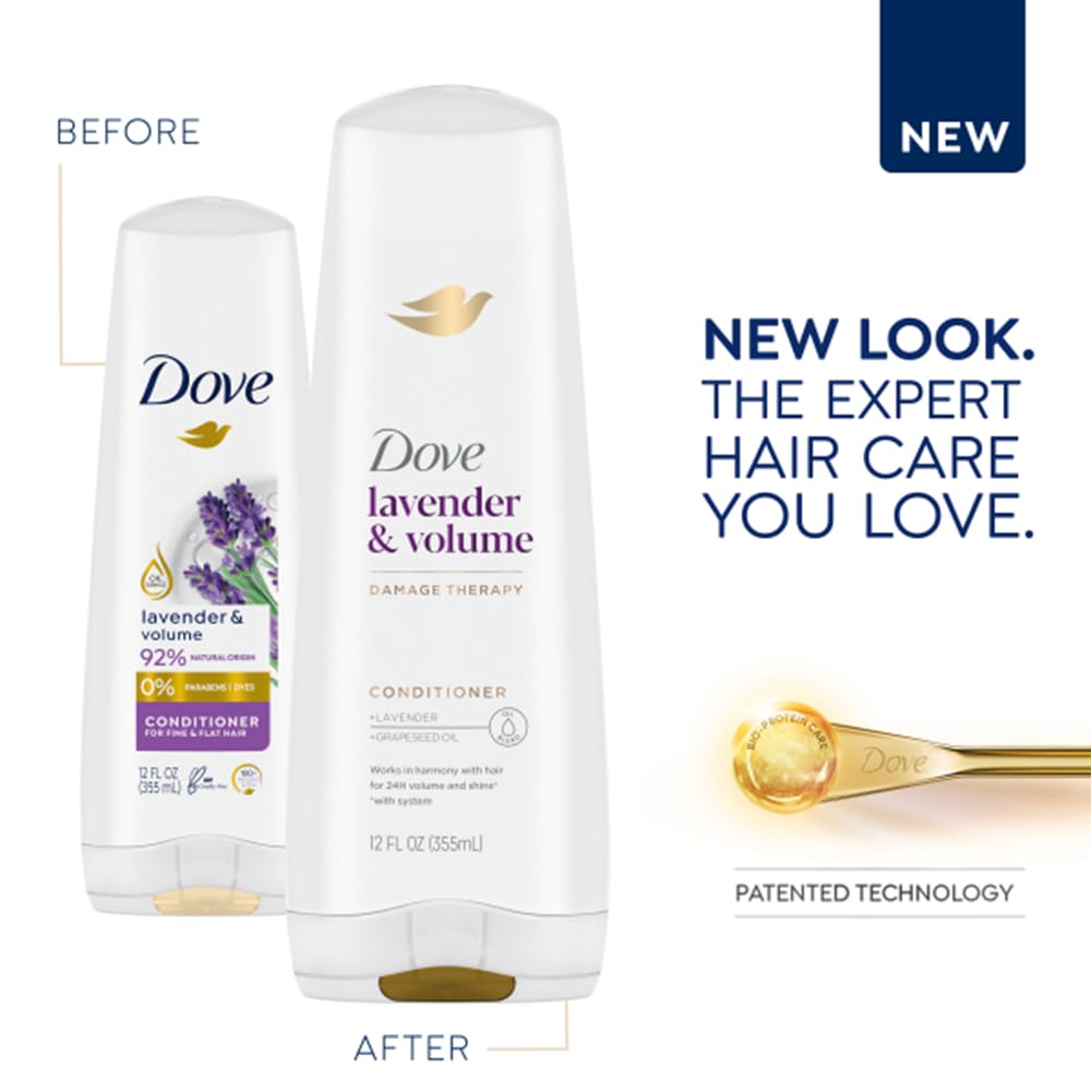 Dove Nourishing Rituals Haircare - Thickening Ritual - Shampoo & Conditioner Set - Net Wt. 12 FL OZ (355 mL) Per Bottle - One Set