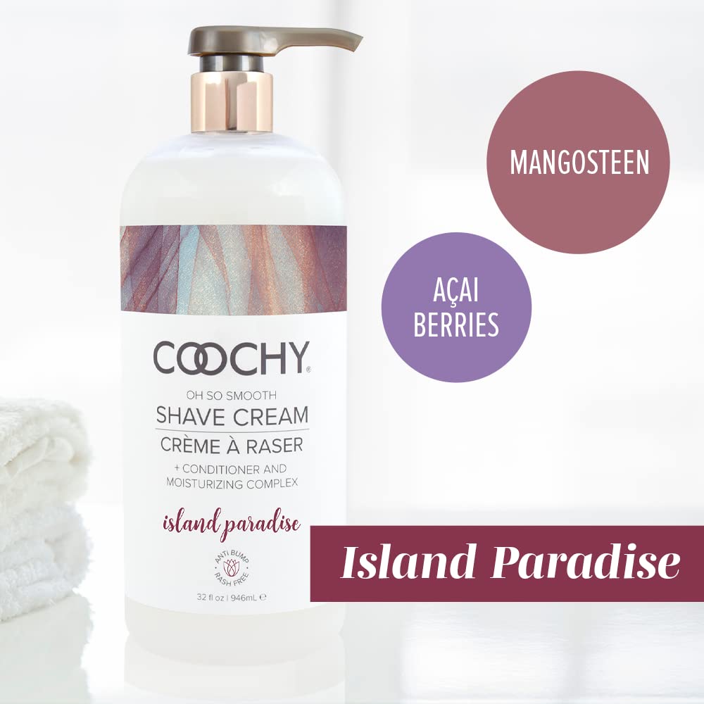 Coochy Shave Cream Island Paradise 32 Oz