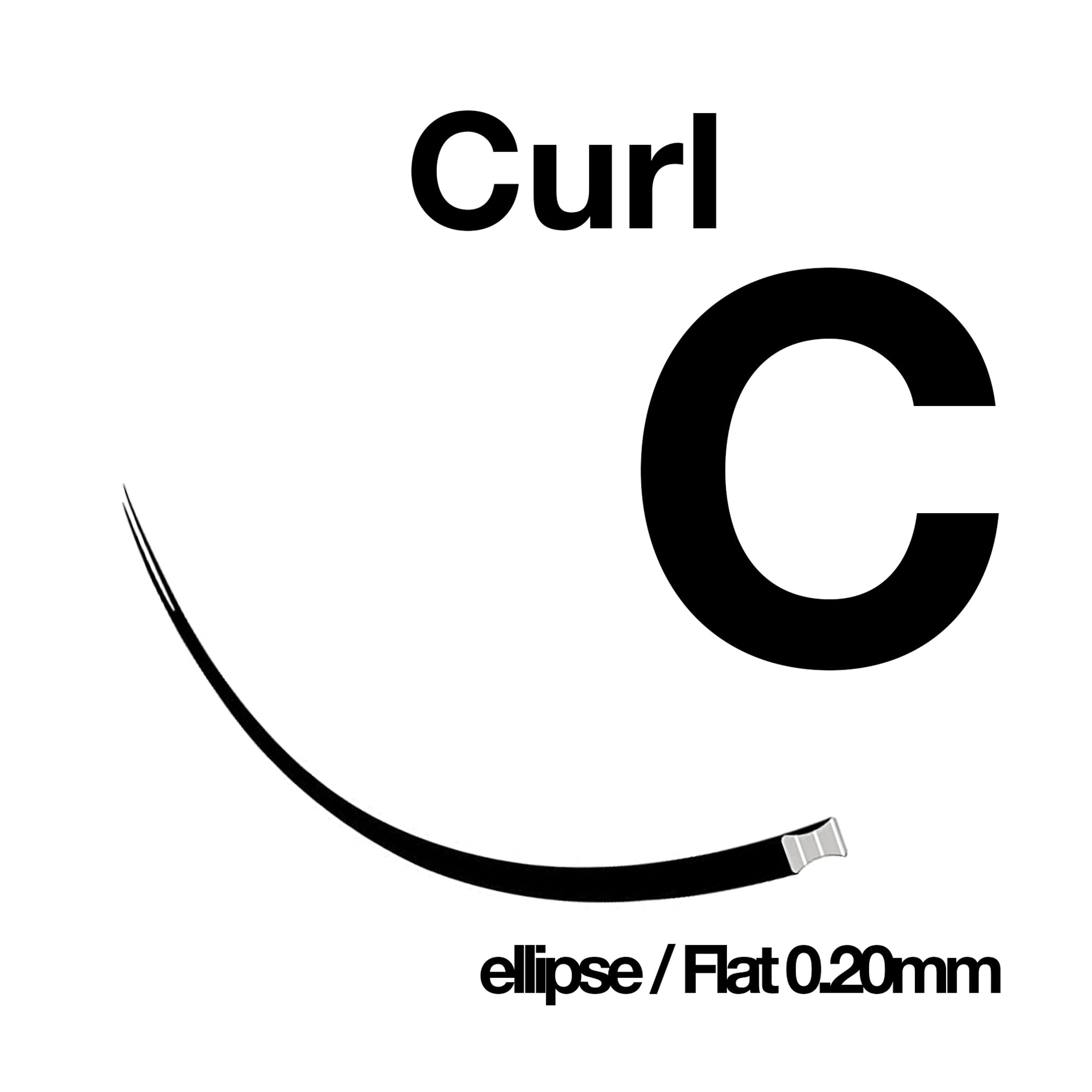 17MM : DESIRES LASHES By EMILYSTORES Ellipse 0.20mm Thickness C Curl Length 17mm Flat Shaped Volume Eyelash Extensions Single Size In One Tray Silk Mink Fake Eye Lashes