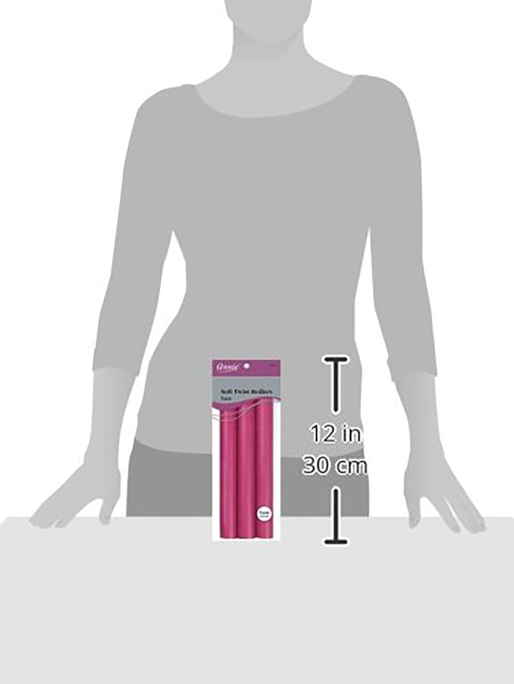 Annie Soft Twist Rollers, Plum, 3 Count