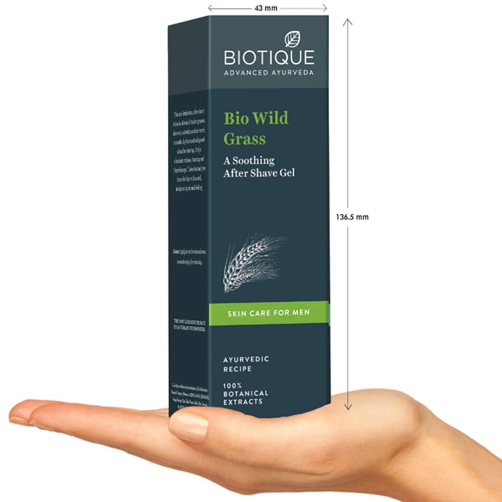 Biotique Bio Wild Grass A Soothing After Shave Gel For Men, 120Ml