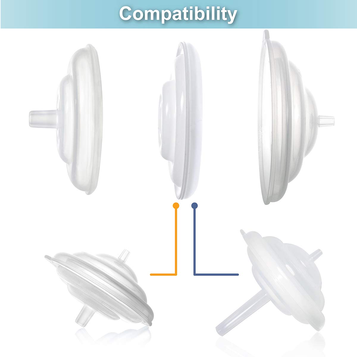 Nenesupply Silicone Backflow Protector Membrane Compatible with Spectra Backflow Protector Use on Spectra S2 Spectra S1 Spectra 9 Plus Replacement Parts for Spectra Pump Parts and Spectra S2 Parts
